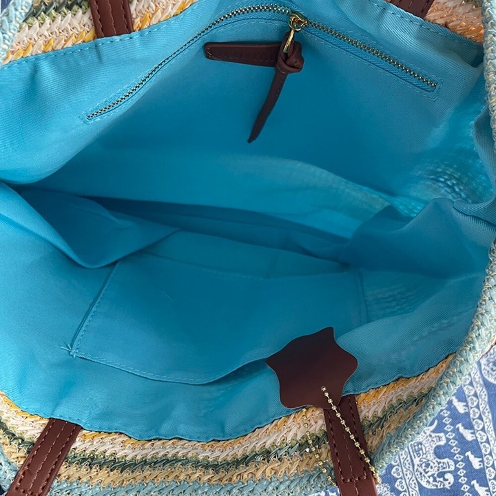 🍒Miu Miu Multicolor Woven Tote Bag - Picture 6 of 7